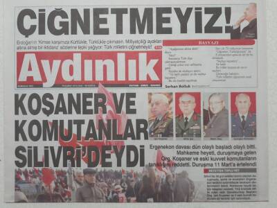 Aydınlık Gazetesi 19 Şubat 2013 - Işık Koşaner Silivrideydi GZ53067 - 1