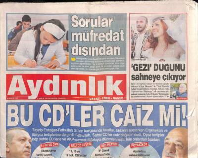 Aydınlık Gazetesi 2 Aralık 2013 - AKPnin Kaset Telaşı Ve Gülen Planı GZ94600 - 1