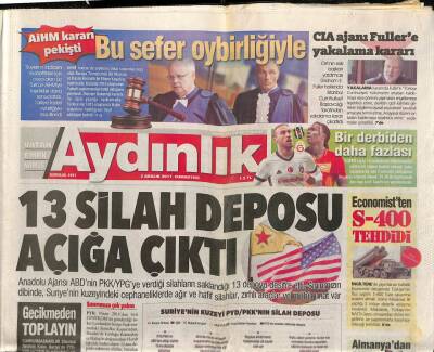 Aydınlık Gazetesi 2 Aralık 2017 - CHP Lideri Kılıçdaroğluna Külünkten Suç Duyurusu - Berberoğluna Müebbet İstendi GZ94340 - 1