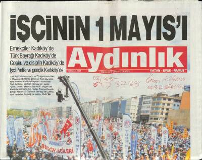 Aydınlık Gazetesi 2 Mayıs 2014 - Alpay Özenalpin Annesi Kumpas Öldürdü - Yatağan İşçisiyle Tandoğanda GZ94342 - 1