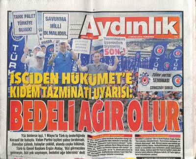 Aydınlık Gazetesi 2 Mayıs 2019 - Venezuelada ABDnin Seçenekleri Tükendi GZ94706 - 1