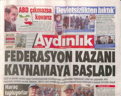 Aydınlık Gazetesi 2 Şubat 2018 - Çavuşoğlundan Macrona Perinçek Hatırlatması - Bir Dolar İhracat Kurşun Kadar Etkili GZ95237 - 1