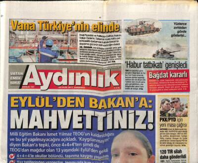 Aydınlık Gazetesi 20 Eylül 2017 - Doğudan Batıya Talebe Rüzgarı - Trump Bmde İranı Hedef Aldı GZ95124 - 1