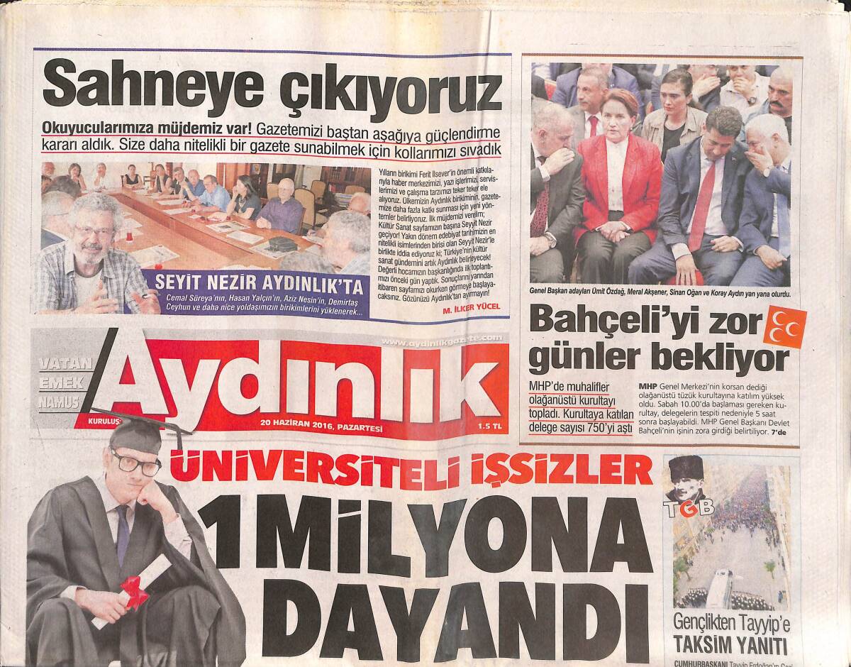 Aydınlık Gazetesi 20 Haziran 2016 - Bodrum'da Hektar Kül Oldu - Kenan Sofuoğlu Tam Gaz GZ135458 - 1