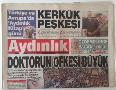 Aydınlık Gazetesi 20 Nisan 2012 - Kerkük Peşkeşi , Doktorun Öfkesi Büyük GZ28354 - 1