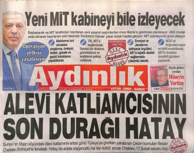 Aydınlık Gazetesi 20 Şubat 2014 - Erdal Erzincandan Türkülerin Öyküsü - Esada Diktatör Diyen Partide Yerim Olmaz GZ98300 - 1
