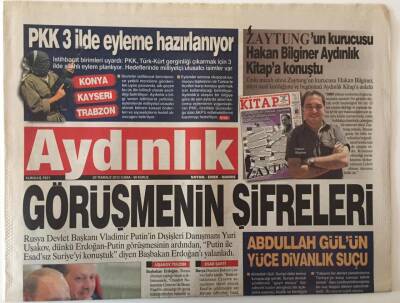 Aydınlık Gazetesi 20 Temmuz 2012 - Görüşmenin Şifreleri GZ28472 - 1