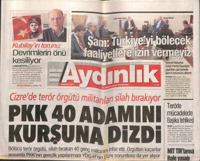 Aydınlık Gazetesi 21 Aralık 2015 - 300 Madenciye 2 Dakika Cezası - Muhalefet Yeni Anayasa Masasına Oturmaya Hazır GZ95163 - 1