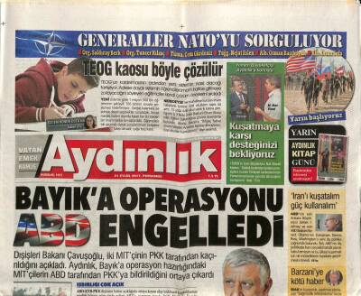 Aydınlık Gazetesi 21 Eylül 2017 - İran 2.İran Planını Boşa Çıkarmalıyız - Nato Toplantısına Fetöcü Davet Ettiler GZ95125 - 1
