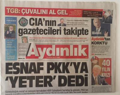 Aydınlık Gazetesi 21 Kasım 2014 - Esnaf Pkkya Yeter Dedi GZ28357 - 1