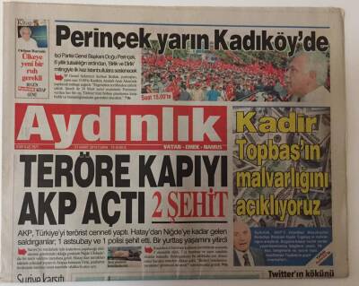 Aydınlık Gazetesi 21 Mart 2014 - Kadir Topbaşın Malvarlığına Açıklıyoruz GZ26901 - 1