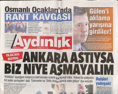 Aydınlık Gazetesi 21 Mart 2017 - Osmanlı Ocaklarında Rant Kavgası - Della Miles Terör Korkusunu Aşan Sanatçı GZ94776 - 1