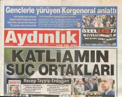 Aydınlık Gazetesi 21 Mayıs 2014 - Gençlerle Yürüyen Korgeneral İsmail Hakkı Pekin Anlattı GZ94452 - 1