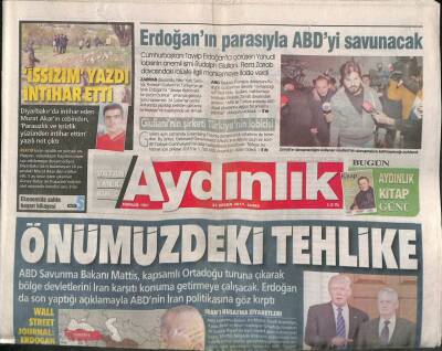 Aydınlık Gazetesi 21 Nisan 2017 - Erdoğanın Parasıyla ABDyi Savunacak - Diyarbakırda Köylünün Tapulu Evini Yıkıyorlar GZ94800 - 1