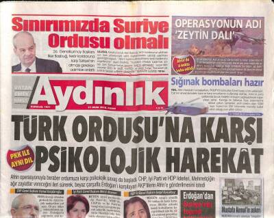 Aydınlık Gazetesi 21 Ocak 2018 - Metal İşçisi İşverene Grevle Yanıt Verecek - Fırtınada Hedef 3 Puan GZ95238 - 1