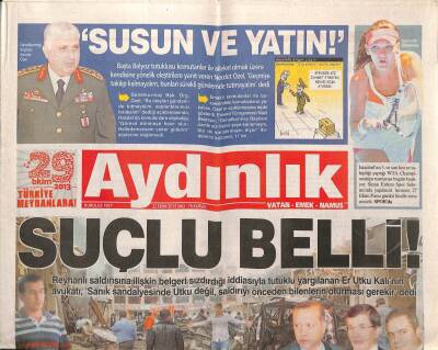 Aydınlık Gazetesi 22 Ekim 2013 - Yeni Şafakın İstifa Haberi Yalan Çıktı - MİTin Değil Esadın Zaferi GZ94461 - 1