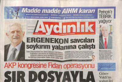 Aydınlık Gazetesi 22 Ekim 2015 - Davutoğlunun Mektubuna Hollandadan Soruşturma - Madde Madde AİHM Kararı GZ96376 - 1