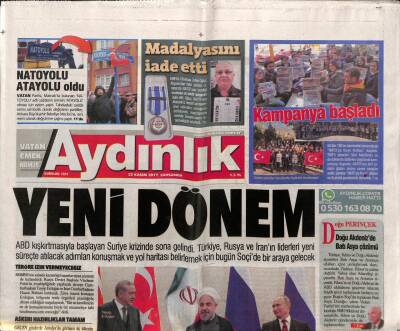 Aydınlık Gazetesi 22 Kasım 2017 - Döviz Yükseldikçe Sanayi Geriliyor - ABDnin Amacı Küçük Üslerlerle Kalıcı Olmak GZ95198 - 1