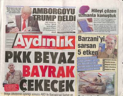 Aydınlık Gazetesi 23 Aralık 2017 - TGBden Kubilay Anmasına Çağrı - Barzaniyi Sarsan 5 Etken GZ94314 - 1