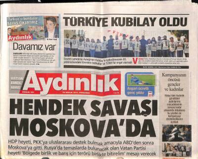 Aydınlık Gazetesi 24 Aralık 2015 - PKKlılar Şırnakta Eğitime Engel Olmak İçin Okulları Özellikle Hedef Alıyor - Hendek Savaşı Moskovada GZ94416 - 1