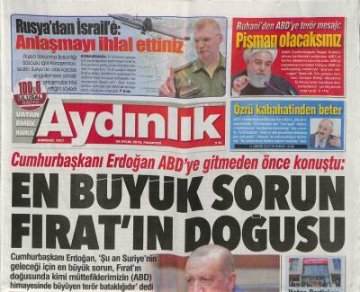 Aydınlık Gazetesi 24 Eylül 2018 - İşte Zeki Mürenin Gerçek Yaşı ! - Suriye Ordusundan Kamışlıya Takviye - GZ94614 - 1