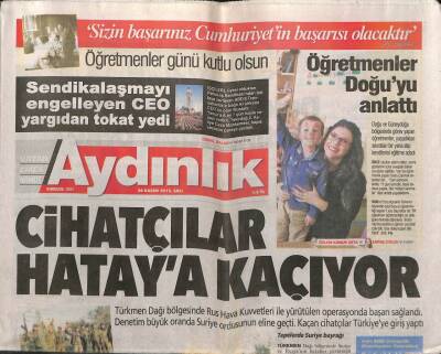 Aydınlık Gazetesi 24 Kasım 2015 - Hendekler Yüzünden Teoga Erteleme - Yargıdan Ceoya Sendika Tokadı GZ95168 - 1