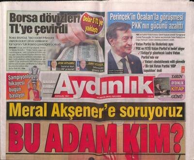 Aydınlık Gazetesi 24 Mayıs 2018 - Kıbrıslı Gazeteci Aydın Akkurt Guterres Belgesi Ölüm Fermanı GZ94394 - 1