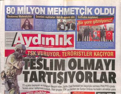 Aydınlık Gazetesi 24 Ocak 2018 - Uğur Mumcunun Bayrağı Artık Gençlere Emanet - Şeriat Eğitiminde Mebden Geri Adım GZ95240 - 1