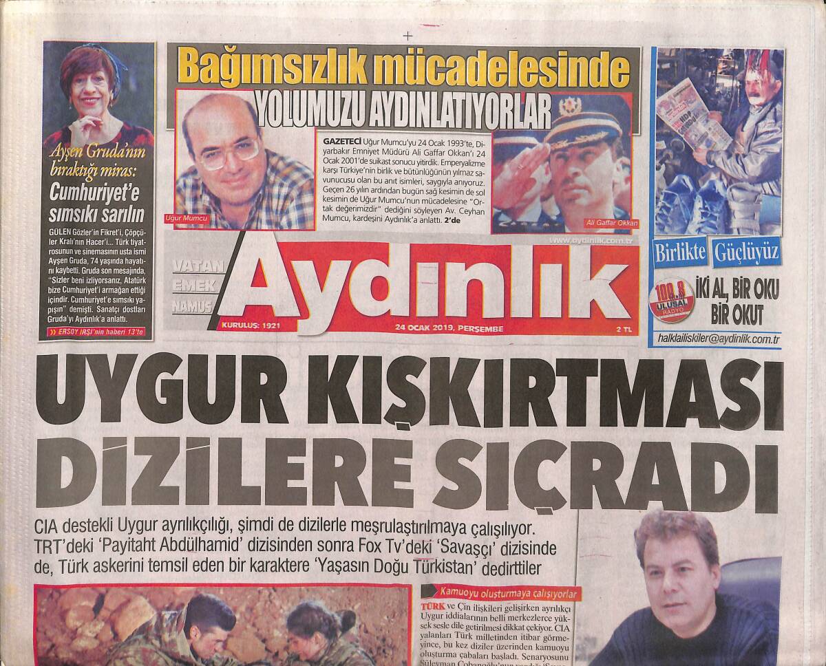 Aydınlık Gazetesi 24 Ocak 2019 - Babıali Baskını'nın Önemi - Komunist Parti Risklerle Karşı Karşıya GZ135505 - 1