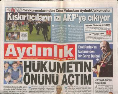 Aydınlık Gazetesi 25 Eylül 2013 - Erol Parlakın Kaleminden Bir Garip Bülbül - Melih Gökçek Babasının Parasını Mı Harcıyor ? GZ94427 - 1