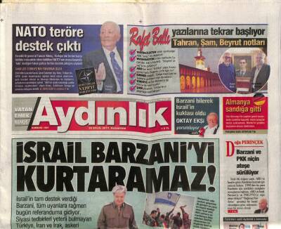 Aydınlık Gazetesi 25 Eylül 2017 - Yeni Bir Çip Kanser Kök Hücrelerini Yakaladı - Suriye İşçi Sınıfına Destek Olmamalıyız GZ95127 - 1