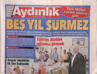Aydınlık Gazetesi 25 Haziran 2018 - Frida Kahlonun Sanatı Flamenkoyla Dile Geldi - Türkiye Atatürk Rotasına Girecek GZ94613 - 1