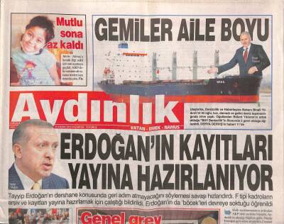 Aydınlık Gazetesi 25 Kasım 2013 - Tayyip Erdoğanın Dershane Konusunda Geri Adım Atmayacağını Söylemesi Savaşı Hızlandırdı GZ94604 - 1