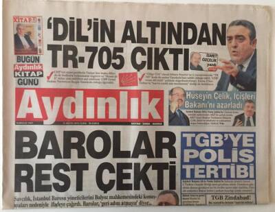 Aydınlık Gazetesi 25 Mayıs 2012 - Barolar Rest Çekti ... GZ28475 - 1