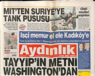 Aydınlık Gazetesi 25 Nisan 2014 - İşçi Memuru El Ele Kadıköyde - Alzheimerin İzleri Omurilik Sıvısında GZ94343 - 1