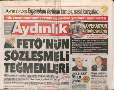 Aydınlık Gazetesi 25 Nisan 2016 - Ankara Bölücü Teröre Karşı Ayağa Kalktı - Rus Jetlerine Karşı Stinger Verdiler GZ95189 - 1