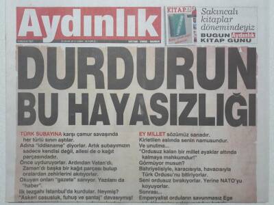 Aydınlık Gazetesi 25 Ocak 2013 - Durdurun Bu Hayasızlığı GZ53080 - 1
