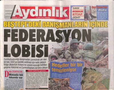 Aydınlık Gazetesi 25 Ocak 2018 - Mumcunun Mirası Emin Ellerde - Astana Üçlüsüne Münbiç Kışkırtması GZ95174 - 1