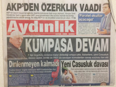 Aydınlık Gazetesi 25 Şubat 2014 - Kumpasa Devam Dinlenmeyen Kalmadı GZ29021 - 1