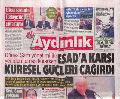 Aydınlık Gazetesi 27 Aralık 2018 - Arap Liginden Suriyeye Davet - Askeri Fabrikanın Özelleştirilmesi Yargıya Taşınıyor GZ94668 - 1