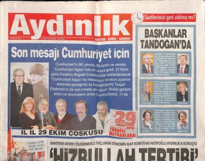 Aydınlık Gazetesi 27 Ekim 2013 - Vanlıyı Önce Deprem Sonra TOKİ Vurdu - ODTÜden Geçen Yolsuzluk GZ94425 - 1