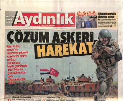 Aydınlık Gazetesi 27 Eylül 2017 - İdlibte Başarının Anahtarı İşbirliği - Hazır Giyimde Tasnif İşsizliğe Çözüm Sunar GZ95208 - 1