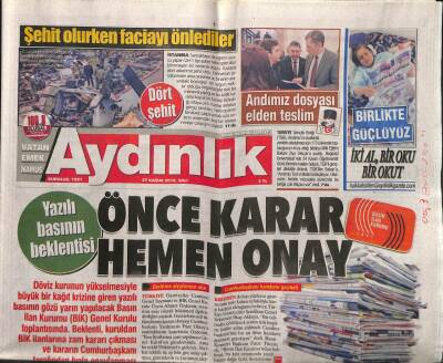Aydınlık Gazetesi 27 Kasım 2018 - İtalyan Sineması Büyük Maestrosunu Kaybetti - Konkordato Başvurusu Patladı GZ94803 - 1