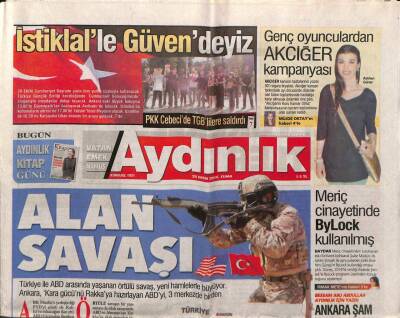 Aydınlık Gazetesi 28 Ekim 2016 - Chpde Referandum Hazırlığı - ABDden Silah Satışına Tarife Dışı Engel GZ95190 - 1