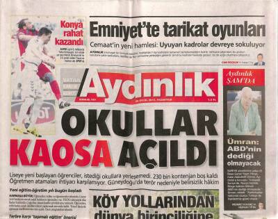 Aydınlık Gazetesi 28 Eylül 2015 - Abdüllatif Ümran ABDnin Dediği Olmayacak - Köy Yollarından Dünya Birinciliğine GZ94665 - 1