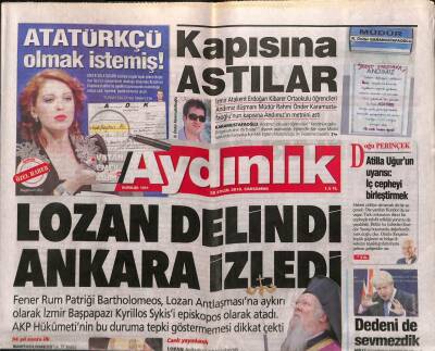 Aydınlık Gazetesi 28 Eylül 2016 - Soma Tazminatı 300 Bin Lira - Erezin Açıklaması Teröre Hizmet Eder GZ94672 - 1
