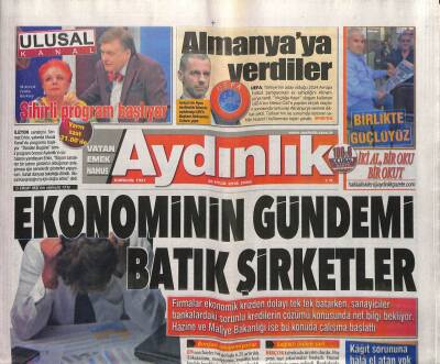 Aydınlık Gazetesi 28 Eylül 2018 - ABDnin Avrupayı Bölme Planı - Ekonominin Gündemi Batık Şirketler GZ94723 - 1