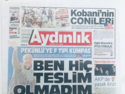 Aydınlık Gazetesi - 28 Kasım 2014 - Pensilvanya Rahatsız Oldu, Kobaninin Conileri GZ46322 - 2