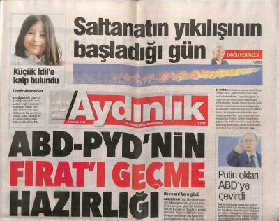 Aydınlık Gazetesi 28 Kasım 2015 - Gazeteciler Tutuklandı Protestocular Gazlandı - Aslan En Az Gol Yiyene Karşı Oynayacak GZ95165 - 1