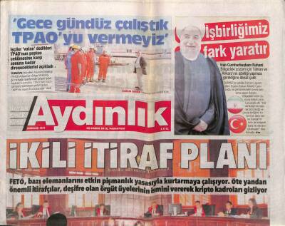 Aydınlık Gazetesi 28 Kasım 2016 - Işidin Kimyasal Yalanı - Gece Gündüz Çalıştık TPAOyu Vermeyiz GZ94708 - 1
